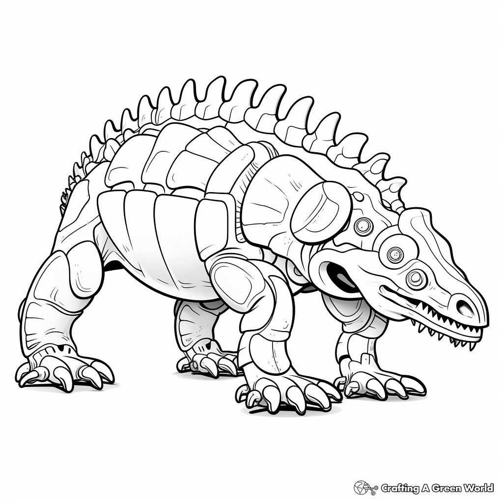 Ankylosaurus coloring pages