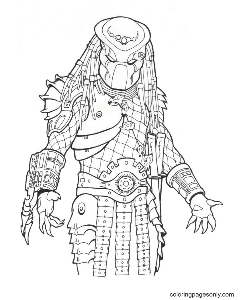 Predator coloring pages printable for free download