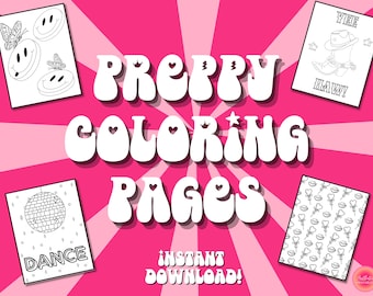Aesthetic preppy coloring pages aesthetic coloring pages printable easy pdf teen coloring sheets coloring pages for teens