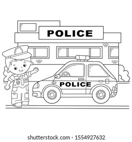 Policeman coloring page images stock photos d objects vectors