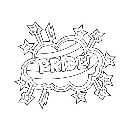 Pride coloring pages stock vector illustration and royalty free pride coloring pages clipart