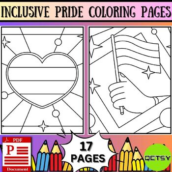Inclusive pride coloring pages high