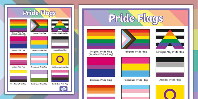 Lgbtq pride flags poster holidays events