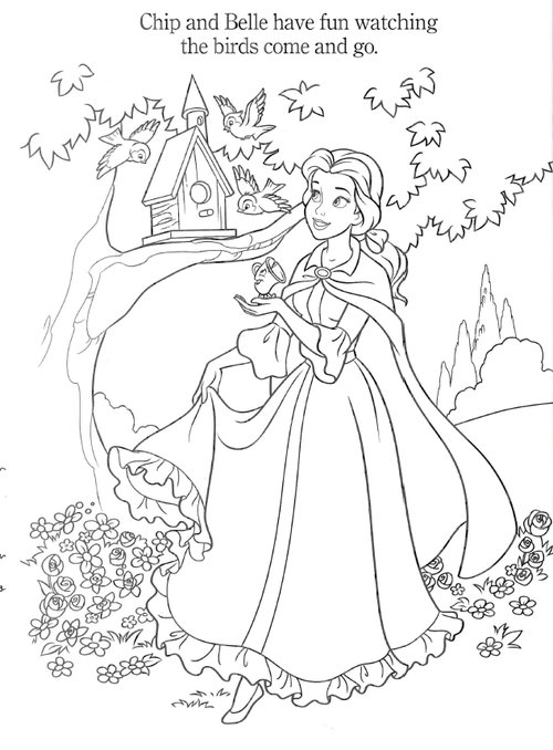 Free coloring pages disney princesses belle coloring pages
