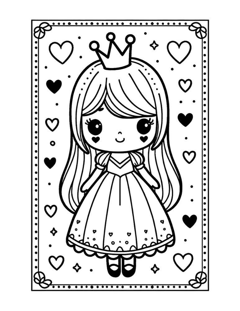 Free princess coloring pages for kids