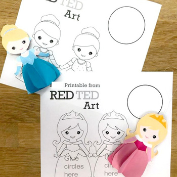 D princess paper doll printables