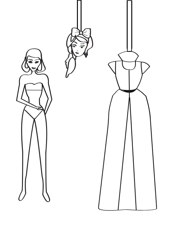 Printable princess paper doll crafts