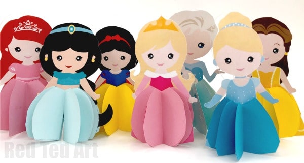 Paper princess doll diy
