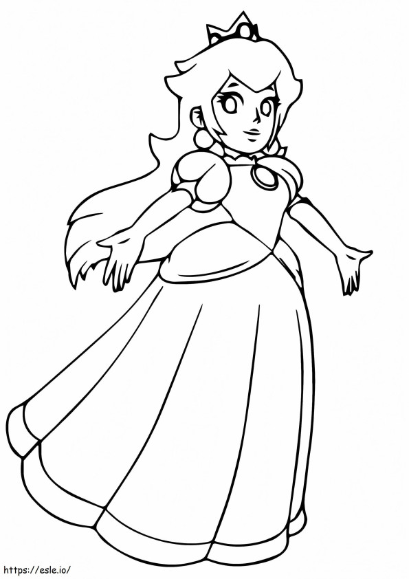 Princess peach coloring pages
