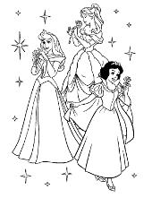 Princess coloring page for girls