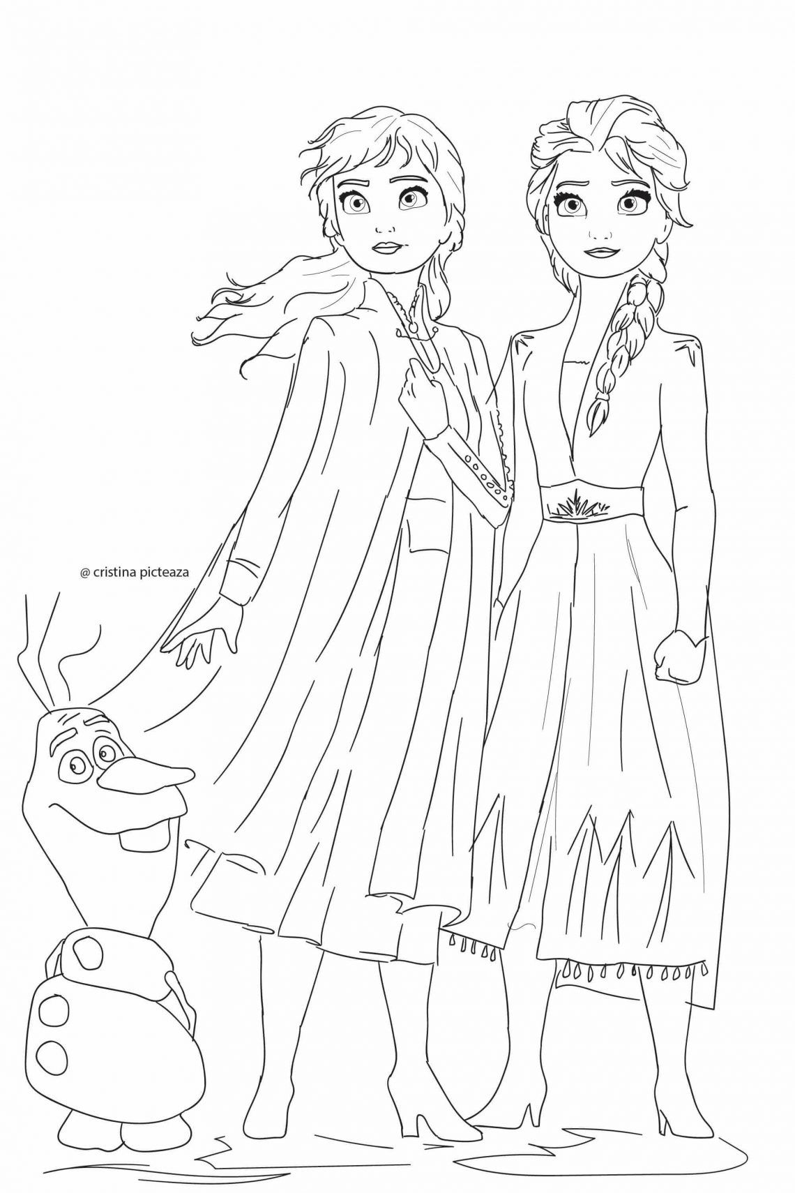 Frozen loring pages â elsa and anna loring frozen loring pages disney loring pages princess loring pages