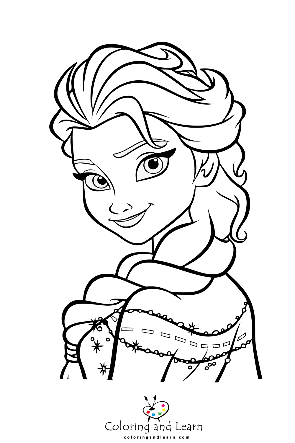 Elsa coloring pages rfrozen