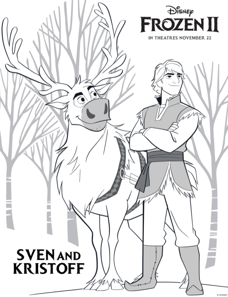 Frozen coloring pages and activities