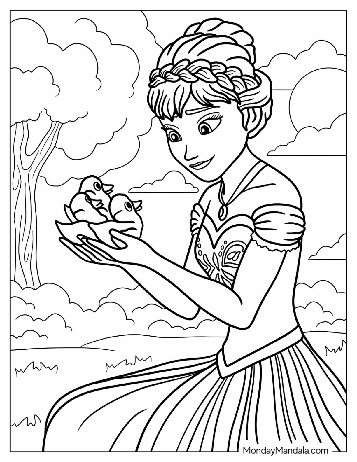 Anna coloring pages free pdf printables