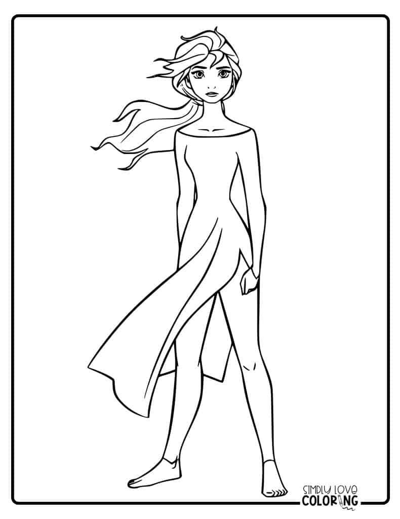 Frozen coloring pages