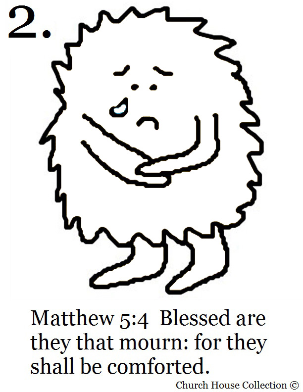 Church house collection blog the beatitudes coloring page for the nd beatitude