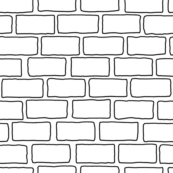 Brick outline pattern royalty