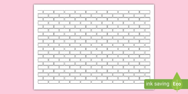 Brick wall template teacher made