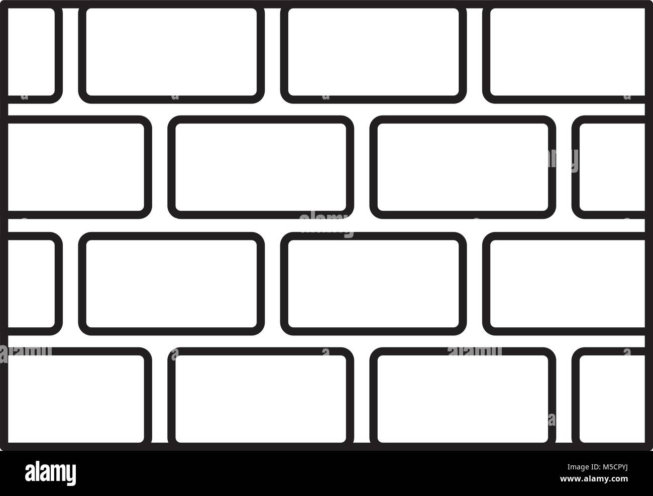 Brick wall blocks construction concret image stock vector image art