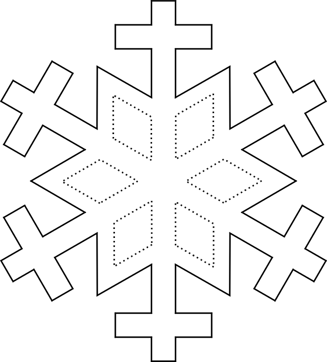 Coloring pages snowflake diamond coloring pages