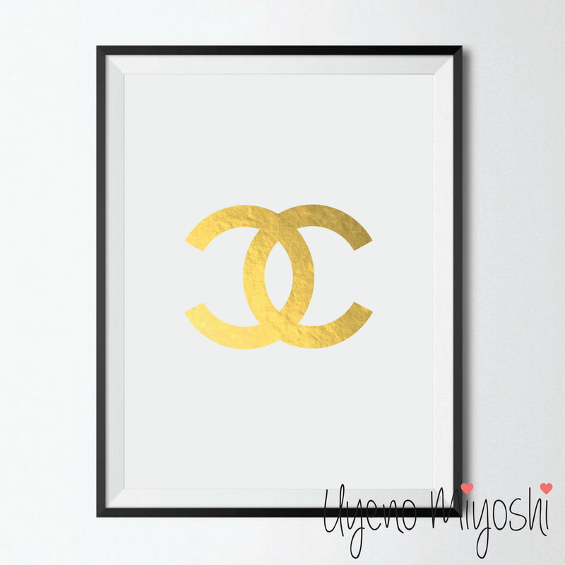 Coco chanel gold foil print â uyeno miyoshi