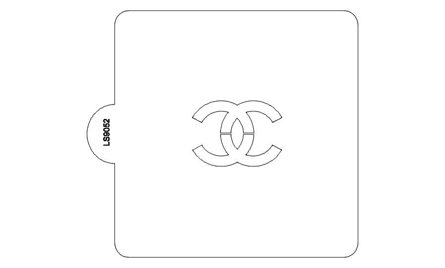 Chanel stencil â over the top cake supplies