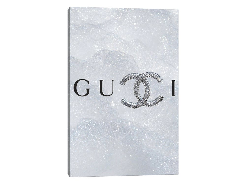 Gucci chanel logo art print by julie schreiber