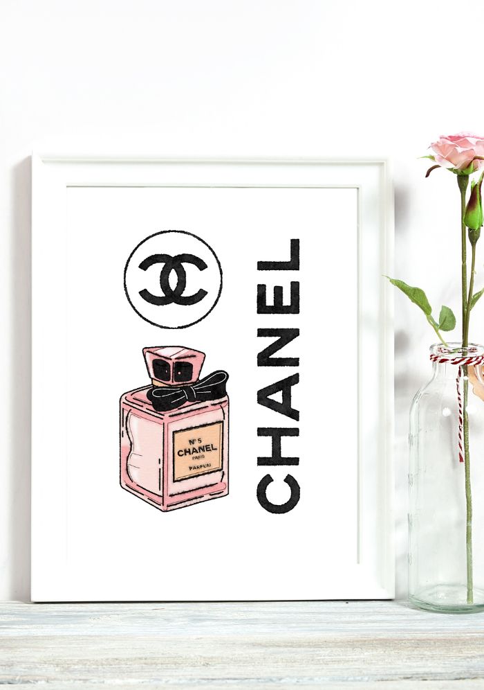 Original free printable chanel wall art