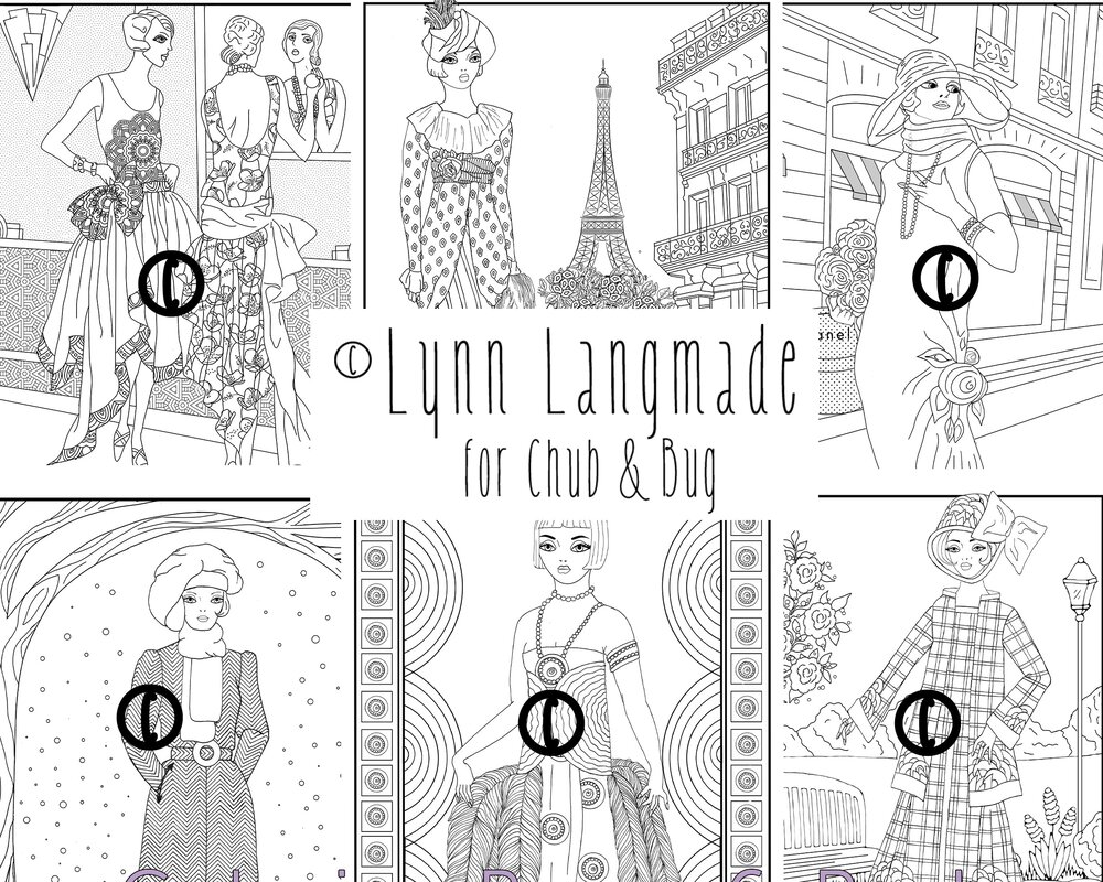 Dresses coloring pages