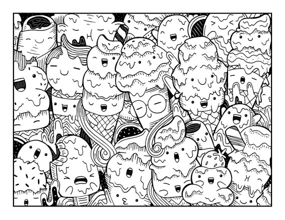 Food coloring page food printable coloring pages digital download coloring book pages print from home page food lover gift
