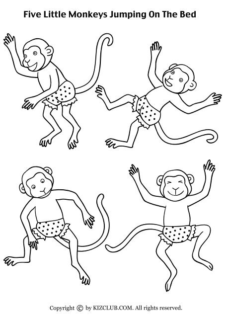Five little monkeys jumping on the bed