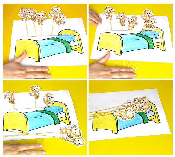 Little monkeys printable game â minutes of quality time