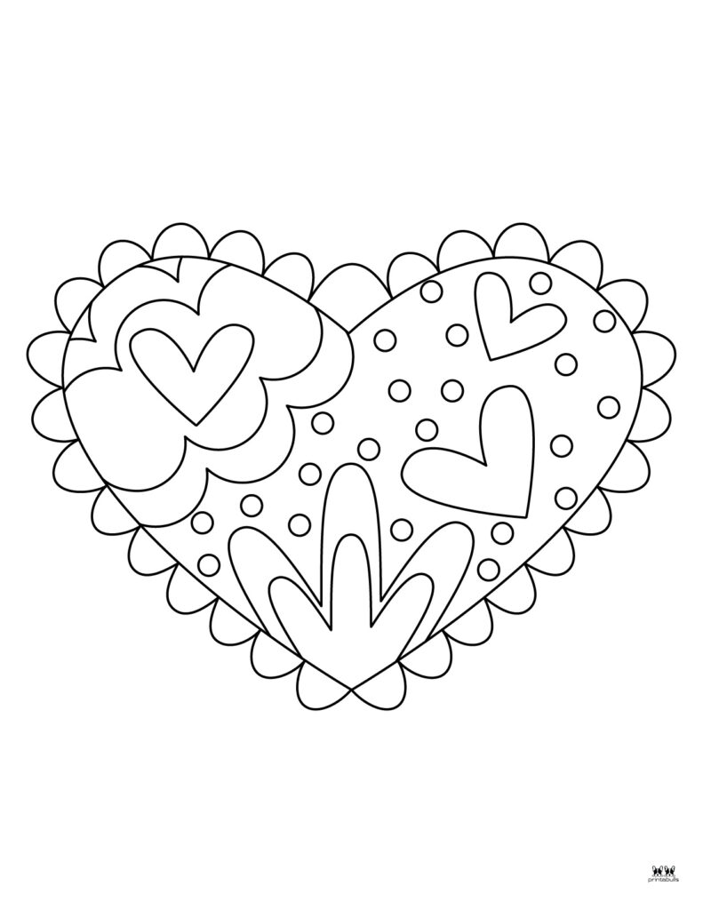 Heart coloring pages