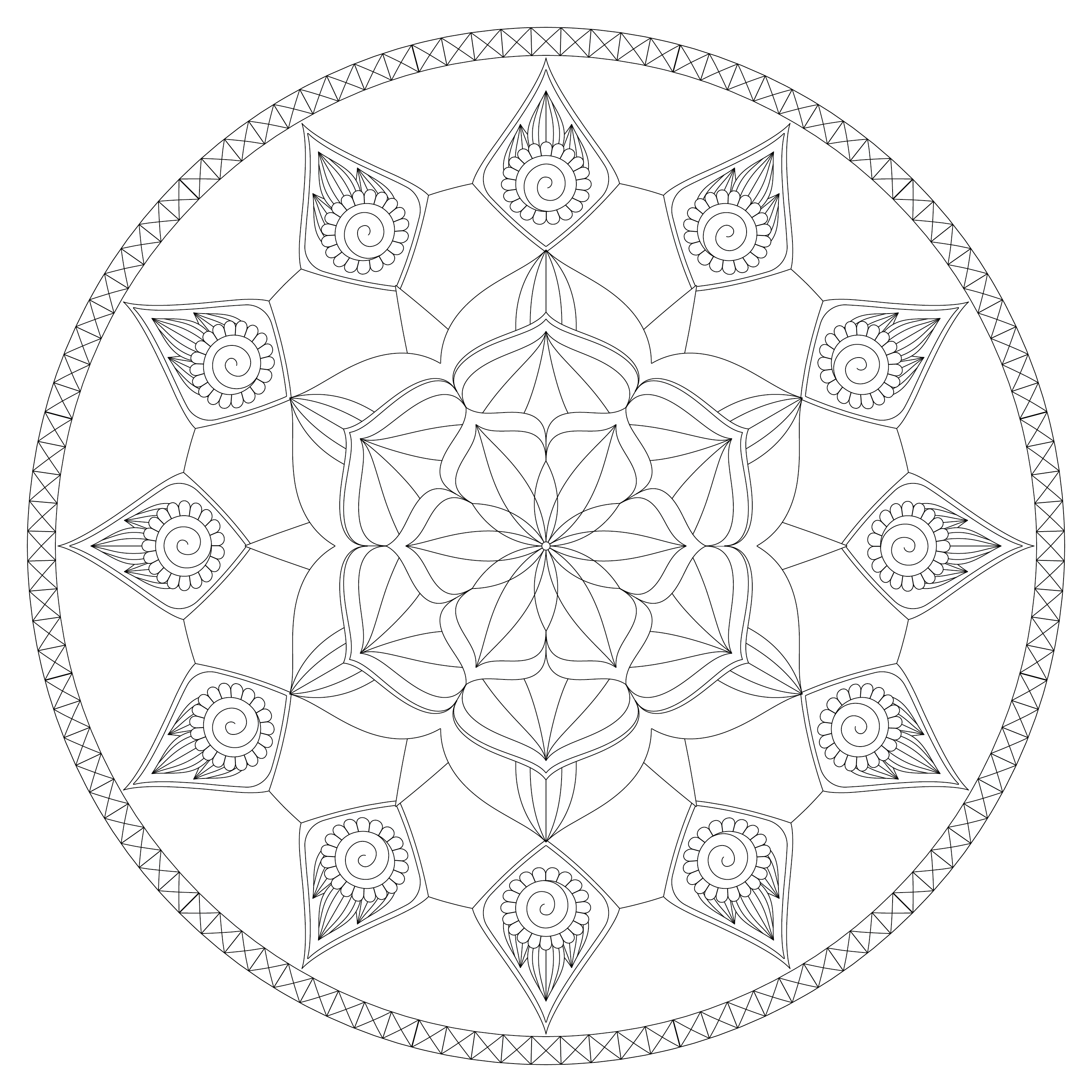 Mandala quilt pattern