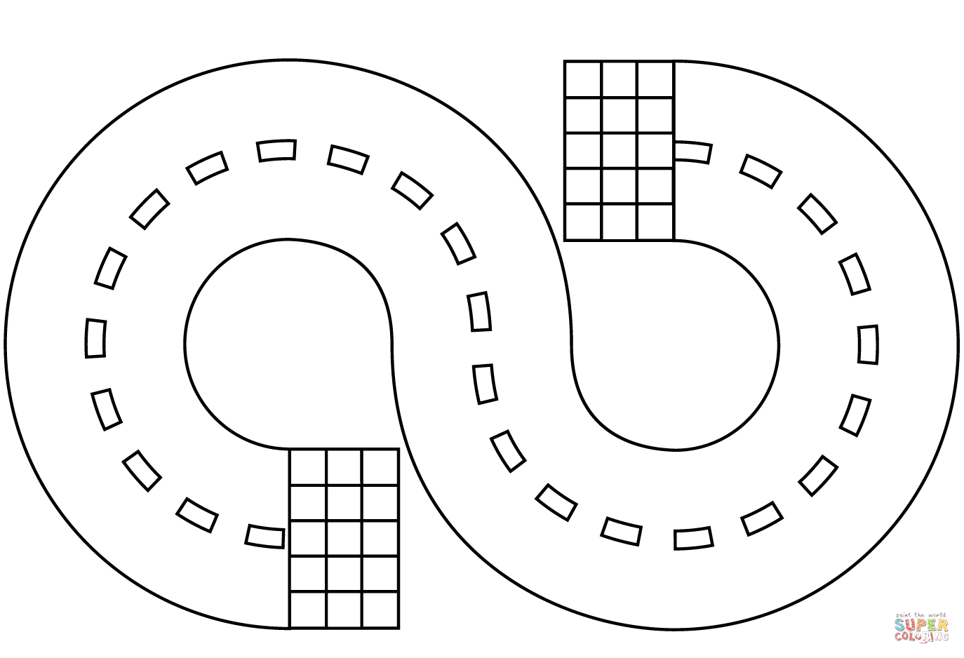 Race track coloring page free printable coloring pages