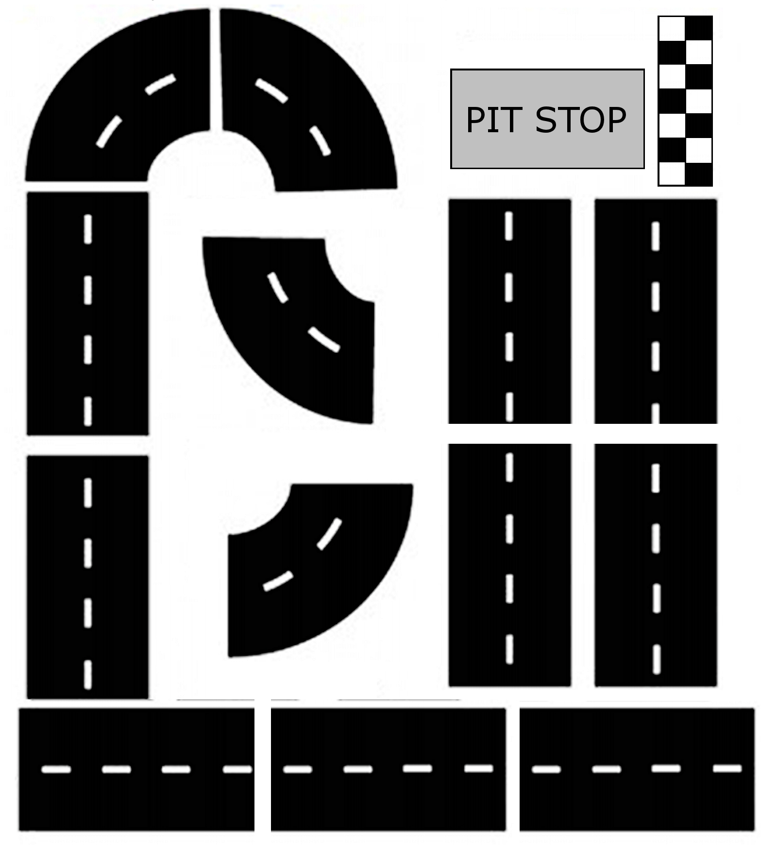 Race track printable car tracks for kids free printables race track