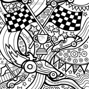Coloring race track