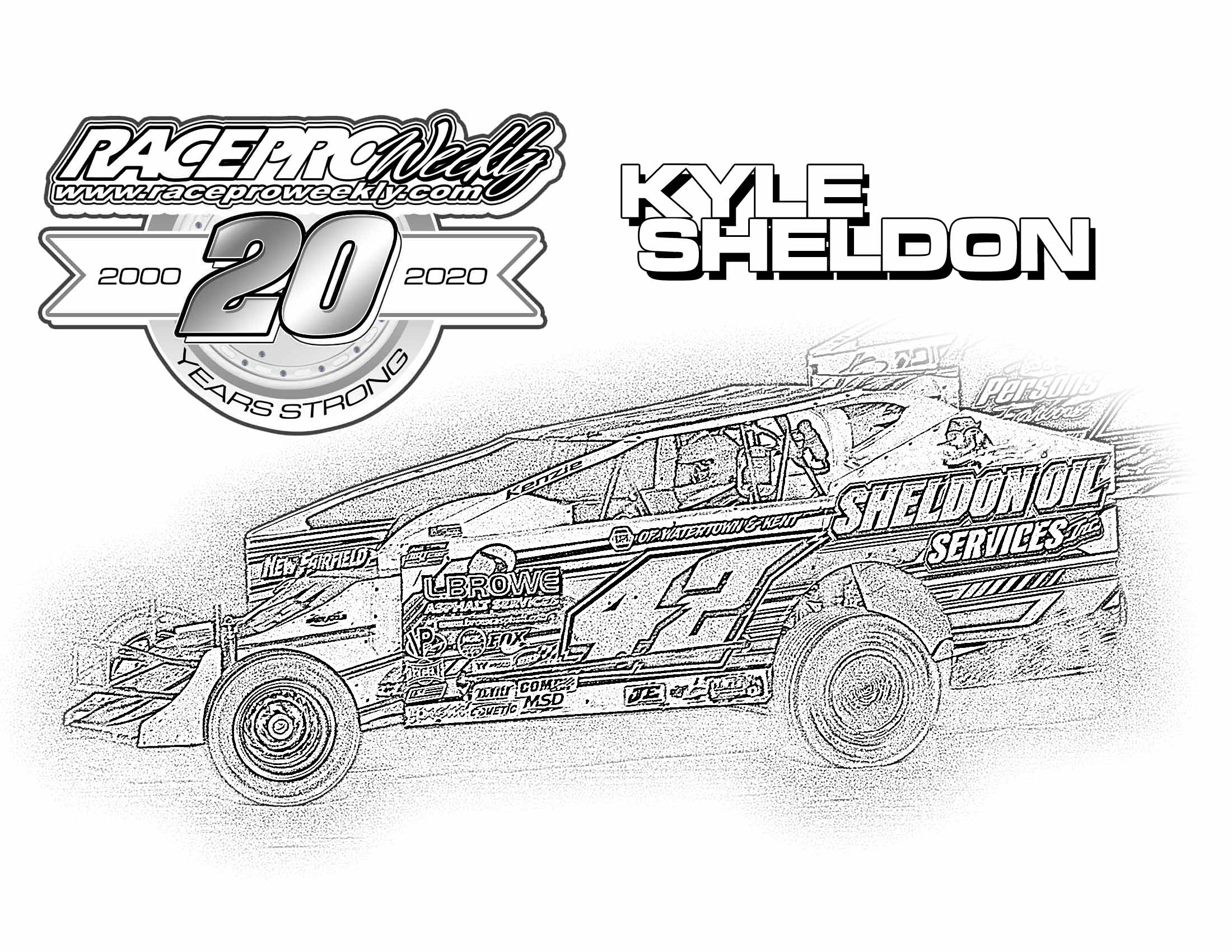 Fan zone coloring pages â race pro weekly