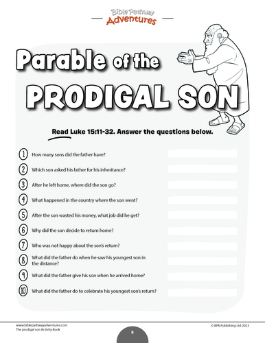 Bible parable the prodigal son teaching resources