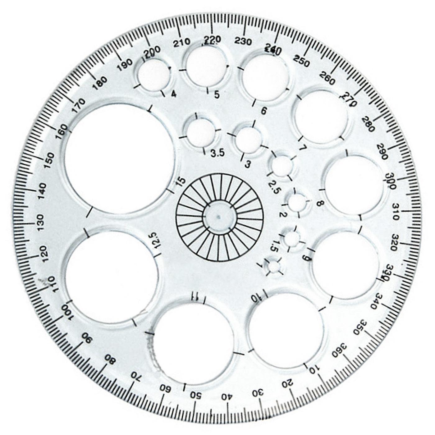 Degree protractor ruler