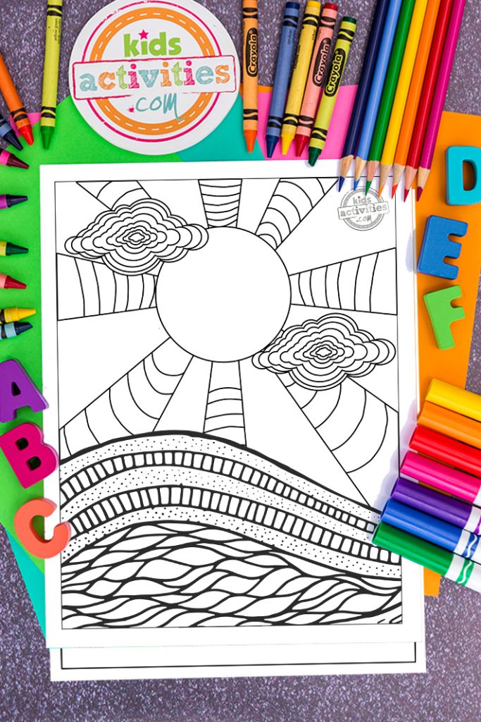 Trippy coloring pages just for fun kids activities blog