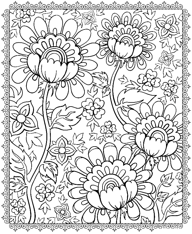 Psychedelic coloring pages printable for free download