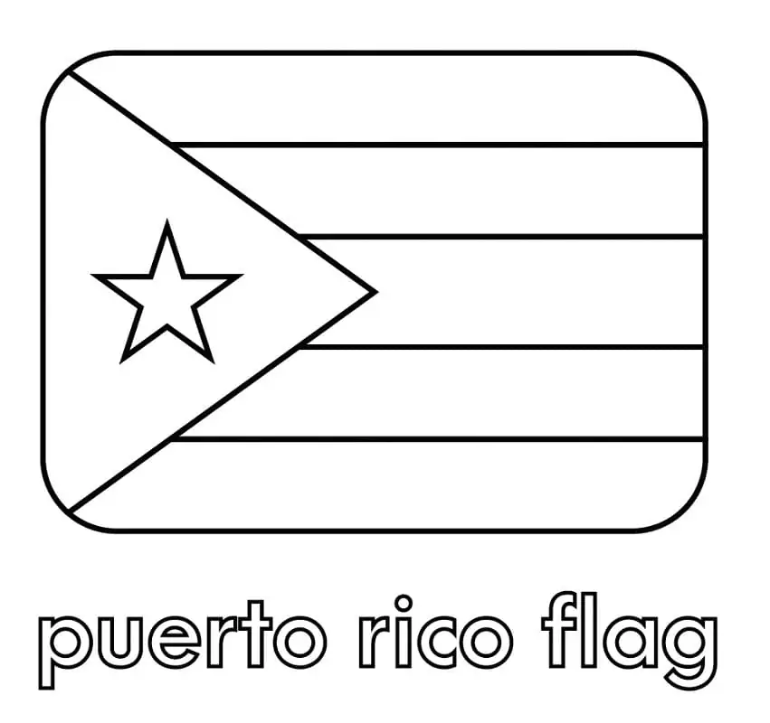 Puerto rico flag fãrbung seite