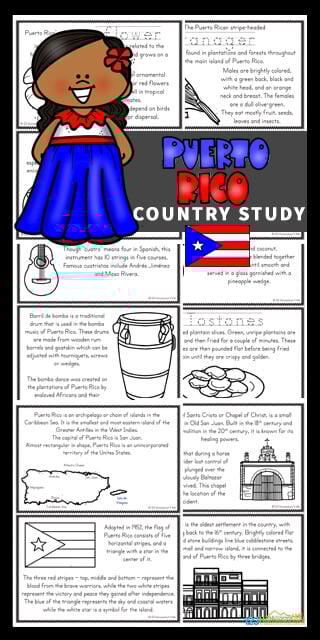 Free puerto rico for kids printables reader