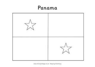 Puerto ri flag louring page