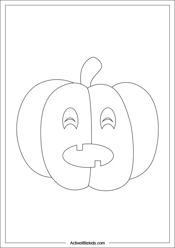 Free pumpkin coloring pages