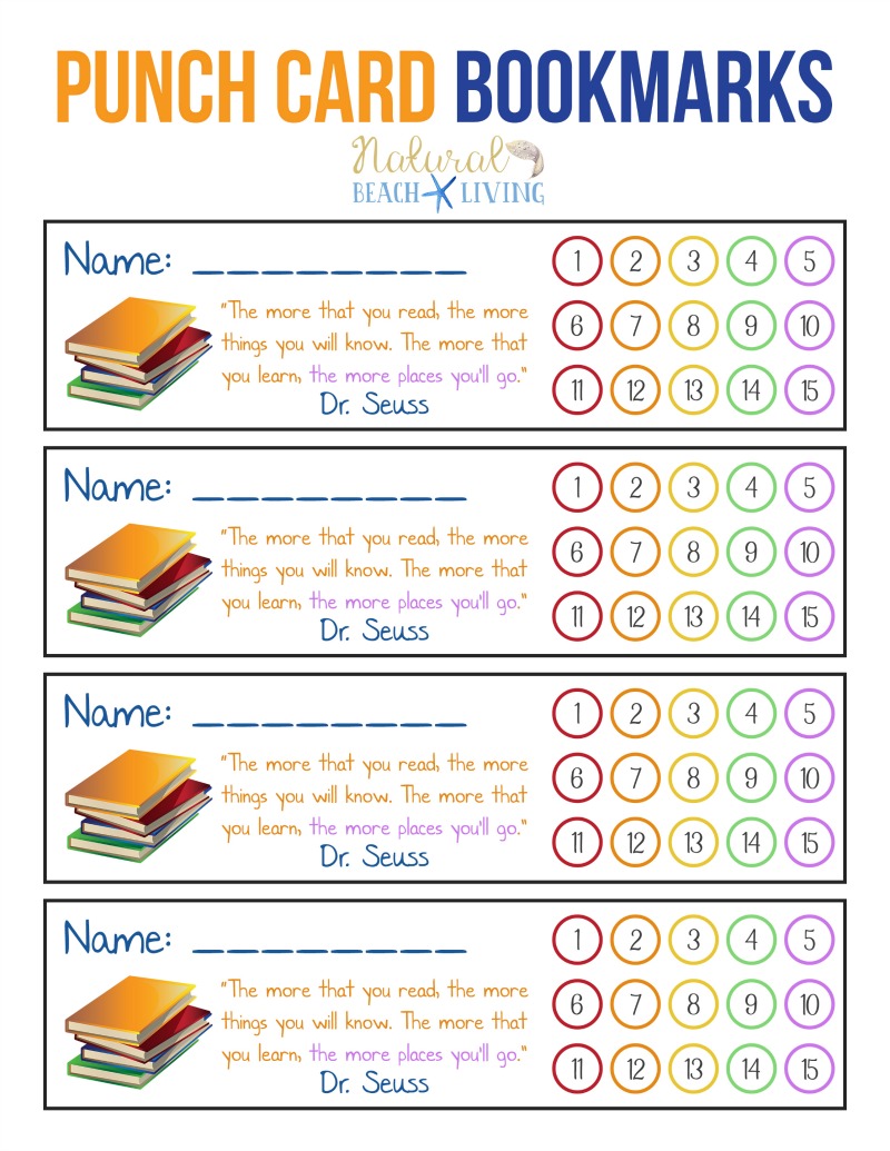 Free printable bookmarks for kids