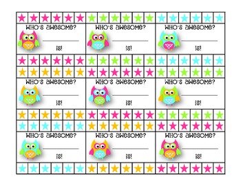 Free punch cards tpt