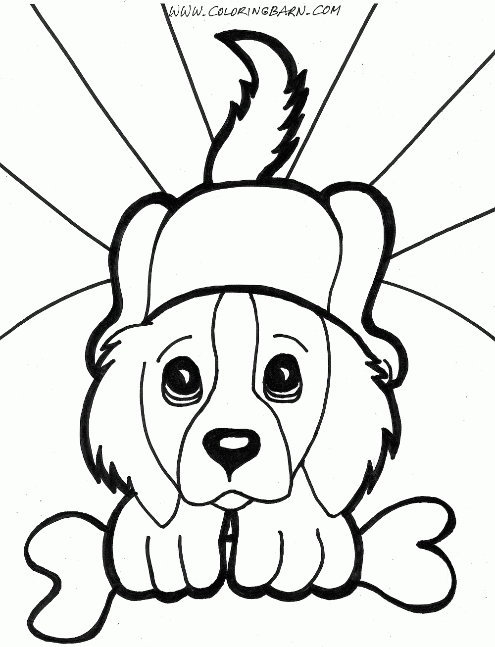 Puppy coloring pages