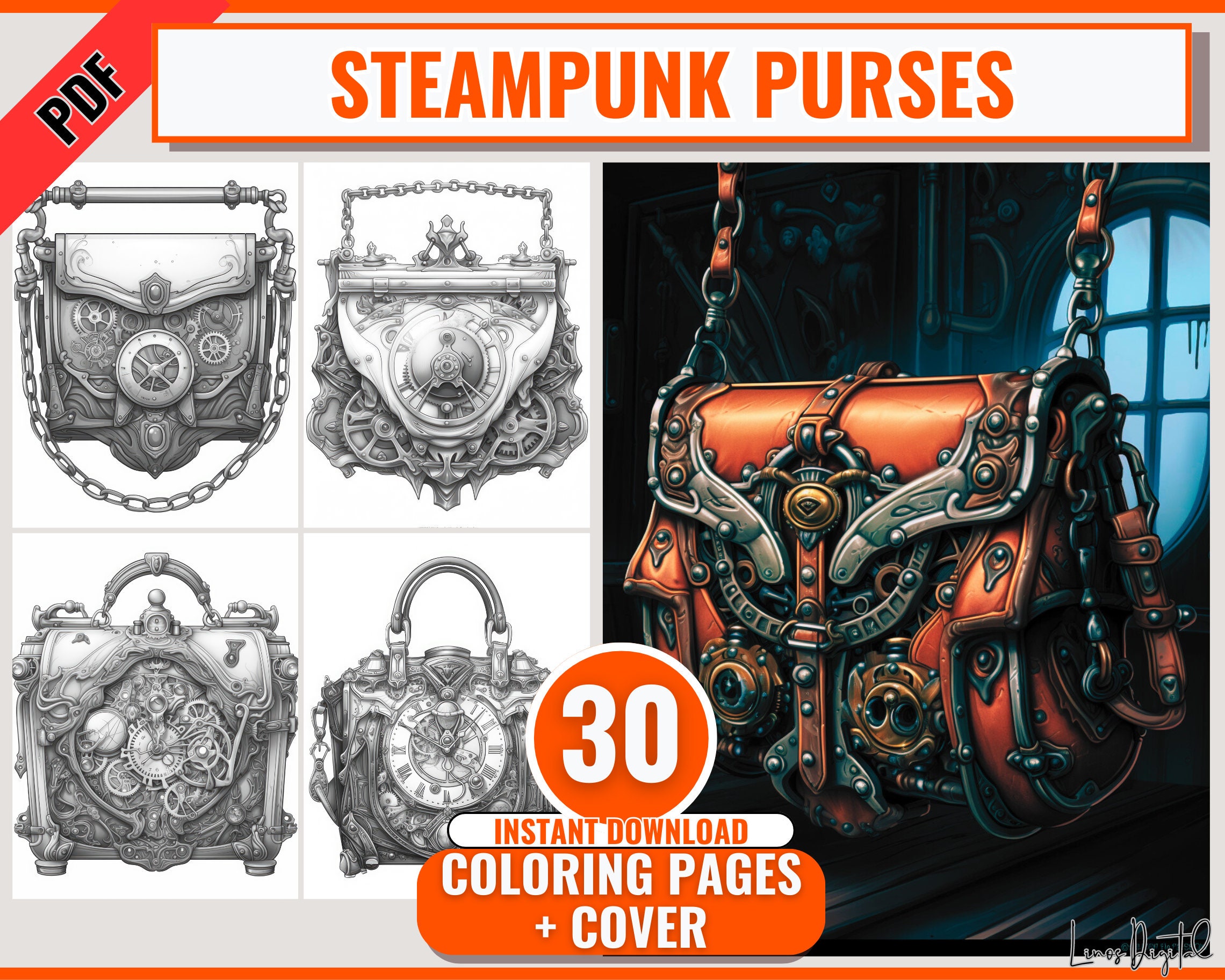 Purse coloring page